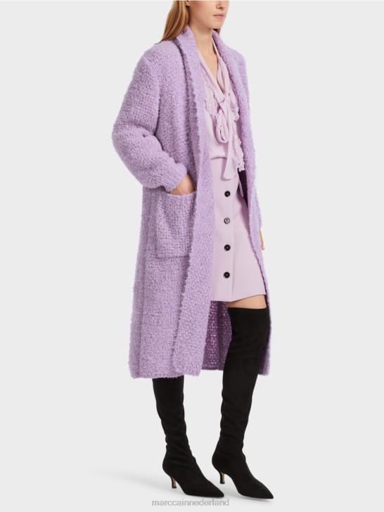 kleding heldere lavendel 464J227 jas gebreid in Duitsland Marc Cain