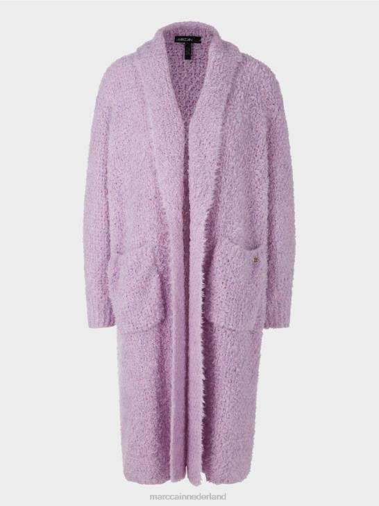 kleding heldere lavendel 464J227 jas gebreid in Duitsland Marc Cain