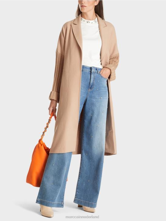 kleding heldere toffee 464J252 jas gebreid in Duitsland Marc Cain