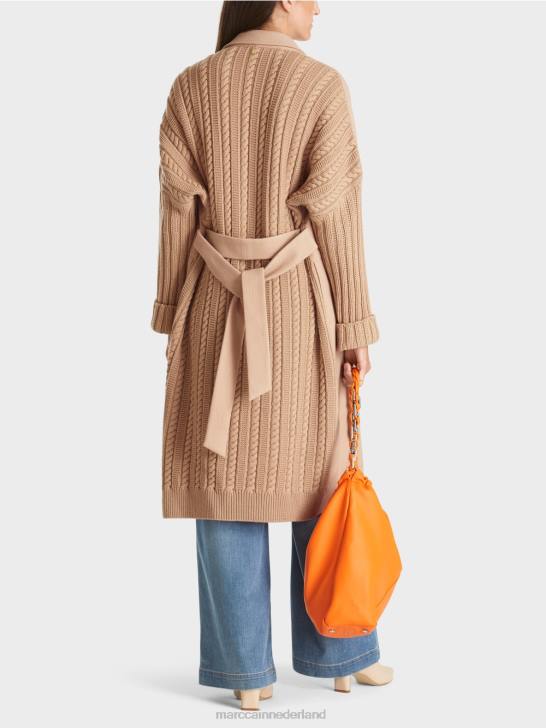 kleding heldere toffee 464J252 jas gebreid in Duitsland Marc Cain