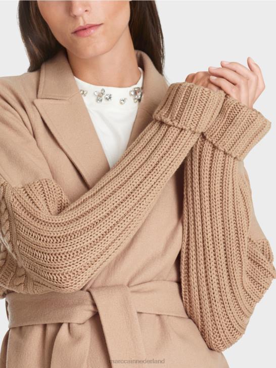 kleding heldere toffee 464J252 jas gebreid in Duitsland Marc Cain