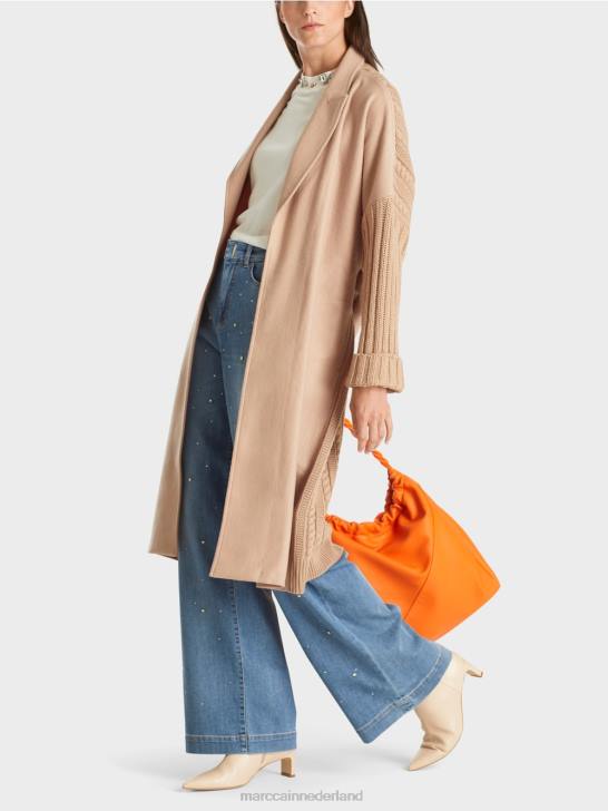 kleding heldere toffee 464J252 jas gebreid in Duitsland Marc Cain