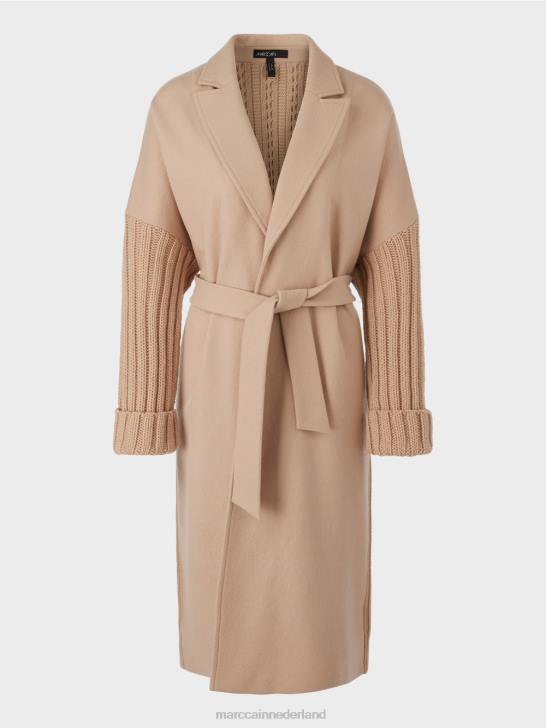 kleding heldere toffee 464J252 jas gebreid in Duitsland Marc Cain