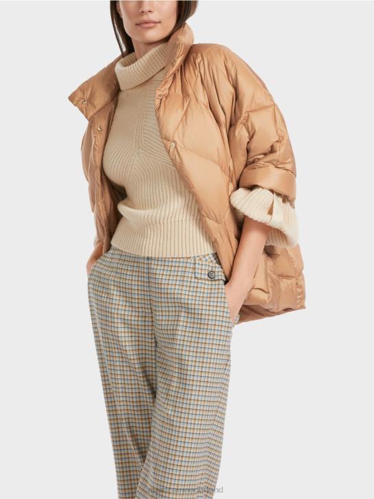 kleding heldere toffee 464J254 eivormige jas in giletstijl Marc Cain