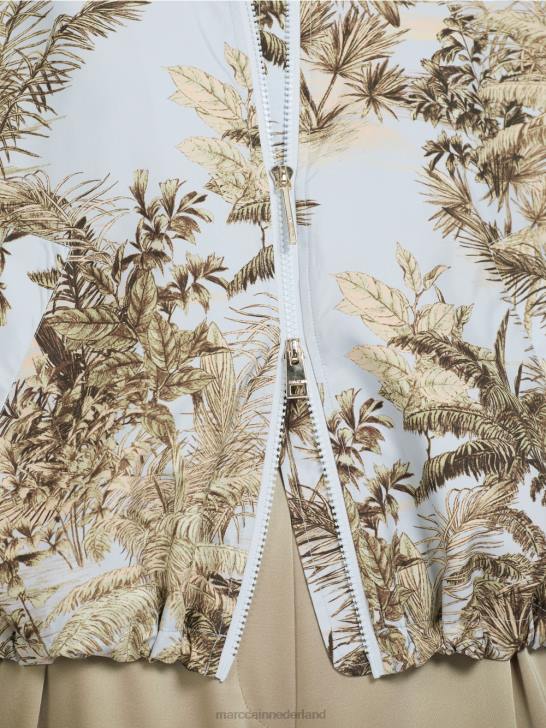 kleding licht poederblauw 464J275 \"rethink Together\" outdoorjas Marc Cain