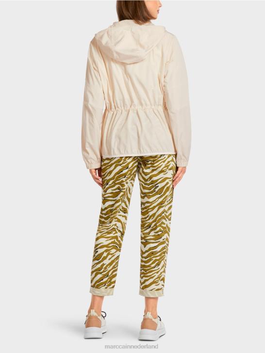 kleding poeder crème 464J278 lichtgewicht outdoorjack met capuchon Marc Cain