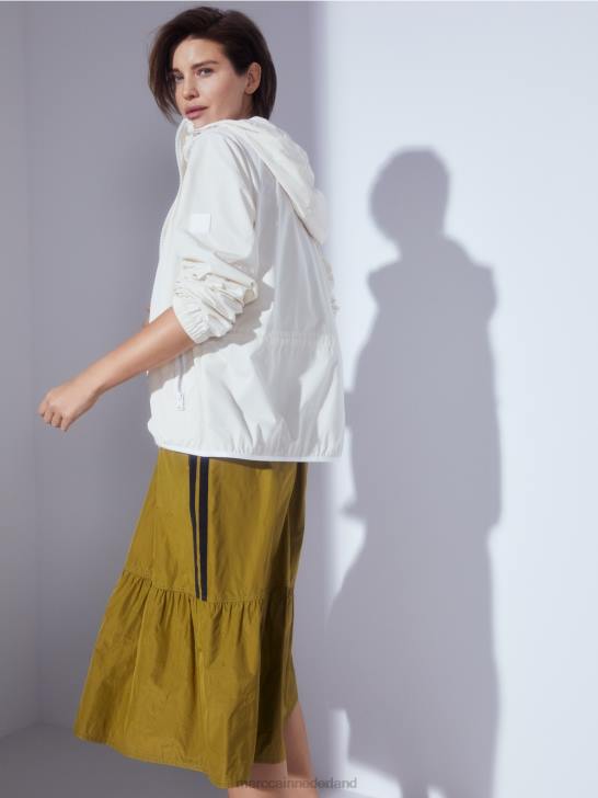 kleding poeder crème 464J278 lichtgewicht outdoorjack met capuchon Marc Cain