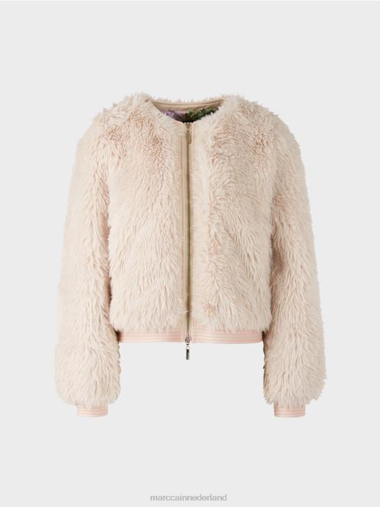 kleding rook 464J228 outdoorjas met ruige look Marc Cain