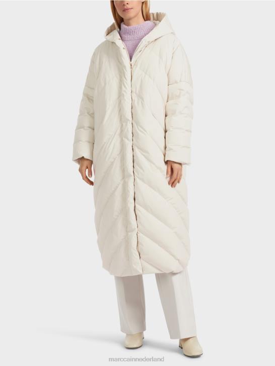 kleding rook 464J235 gewatteerde jas met donsvulling Marc Cain