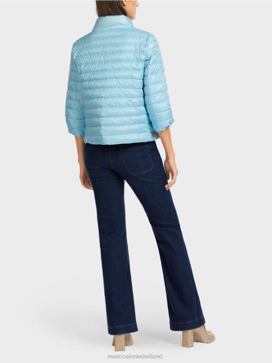 kleding sfeervol blauw 464J301 \"rethink Together\" gewatteerd jack Marc Cain