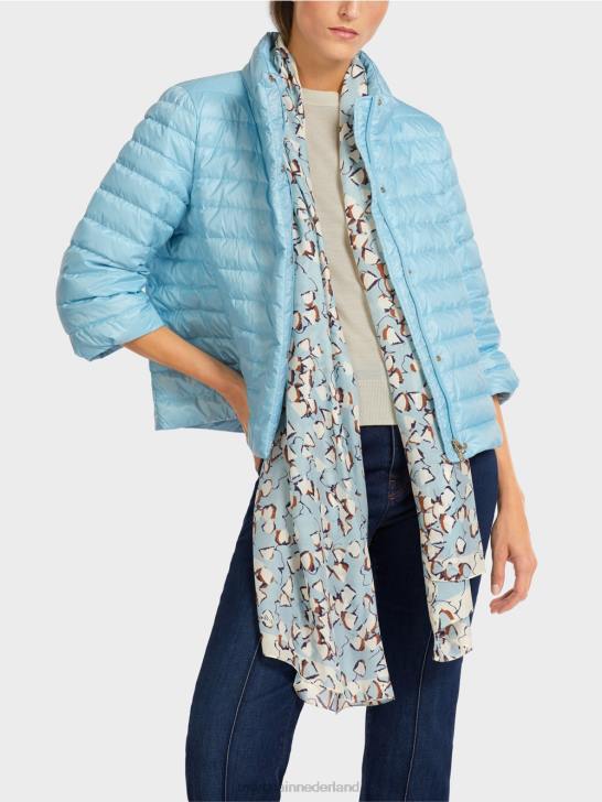 kleding sfeervol blauw 464J301 \"rethink Together\" gewatteerd jack Marc Cain