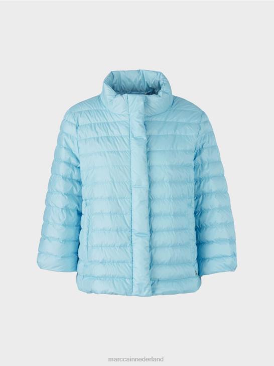 kleding sfeervol blauw 464J301 \"rethink Together\" gewatteerd jack Marc Cain