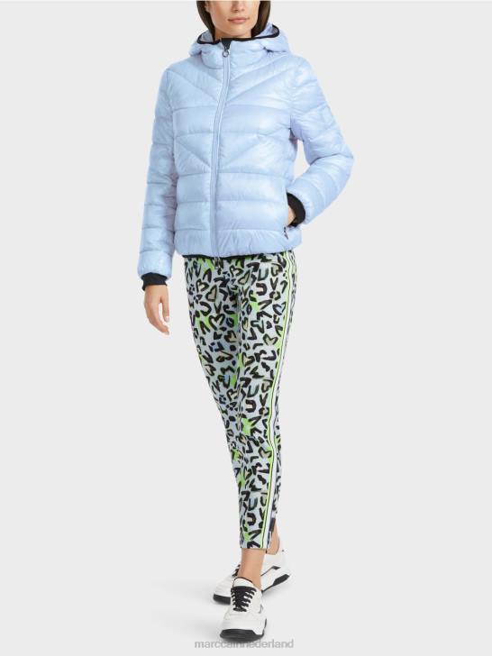 kleding zacht poederblauw 464J257 "rethink Together" outdoorjas Marc Cain