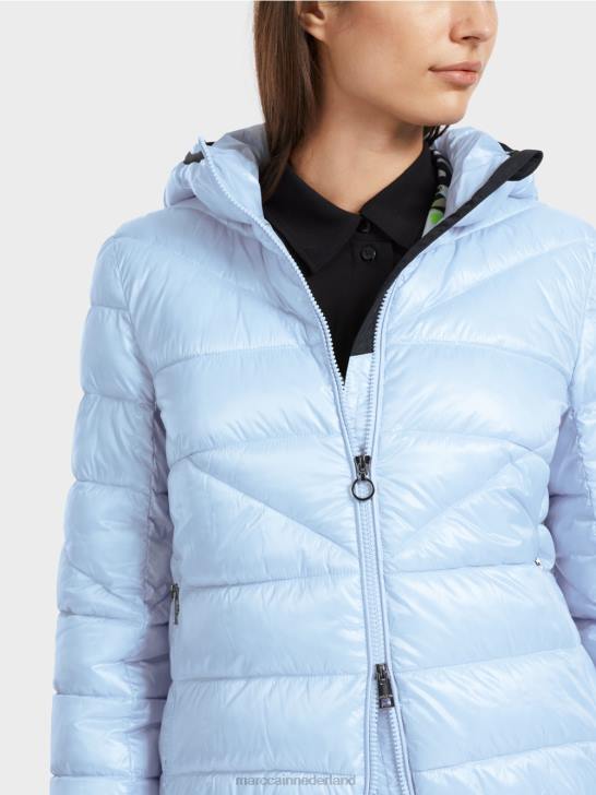 kleding zacht poederblauw 464J257 \"rethink Together\" outdoorjas Marc Cain