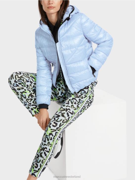 kleding zacht poederblauw 464J257 \"rethink Together\" outdoorjas Marc Cain