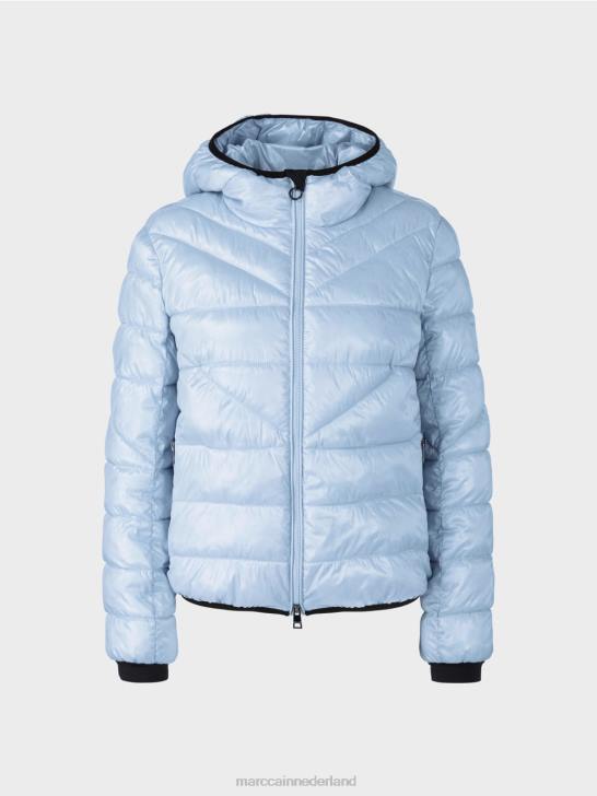 kleding zacht poederblauw 464J257 \"rethink Together\" outdoorjas Marc Cain