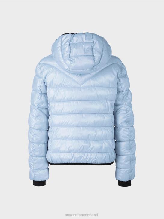 kleding zacht poederblauw 464J257 \"rethink Together\" outdoorjas Marc Cain