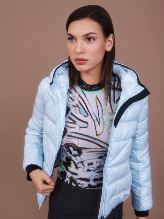 kleding zacht poederblauw 464J257 \"rethink Together\" outdoorjas Marc Cain