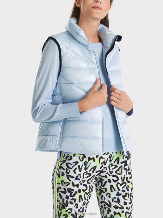 kleding zacht poederblauw 464J260 \"rethink Together\" gewatteerd gilet Marc Cain