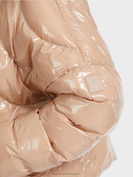 kleding zachte kleibruin 464J239 gewatteerde jas met 3m thinsulate Marc Cain