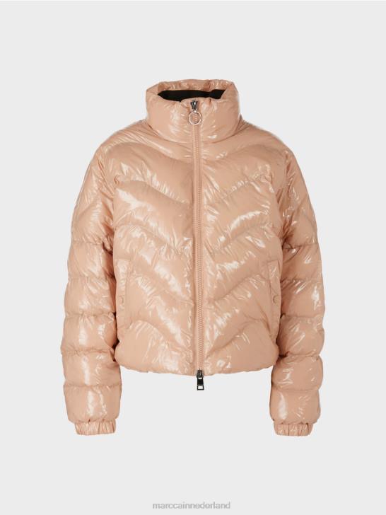 kleding zachte kleibruin 464J239 gewatteerde jas met 3m thinsulate Marc Cain