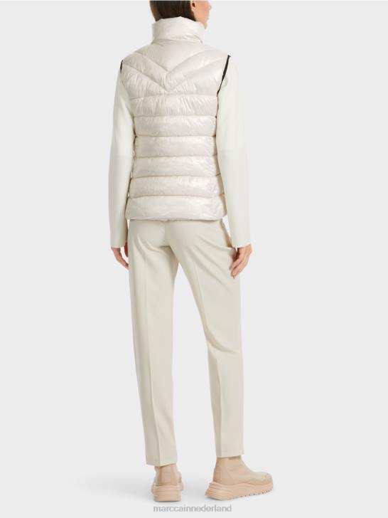 kleding zachte maansteen 464J263 \"rethink Together\" gewatteerd gilet Marc Cain