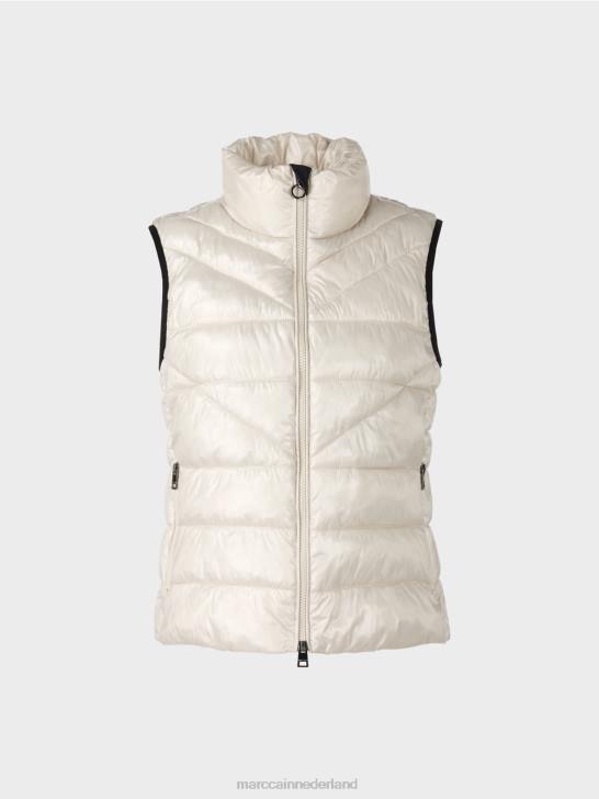 kleding zachte maansteen 464J263 \"rethink Together\" gewatteerd gilet Marc Cain