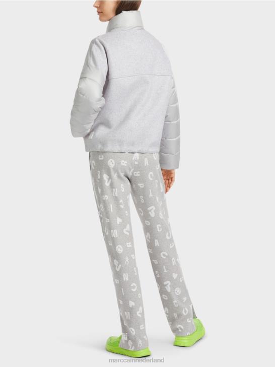 kleding zilver grijs 464J258 outdoorjas met 3m isolatie Marc Cain