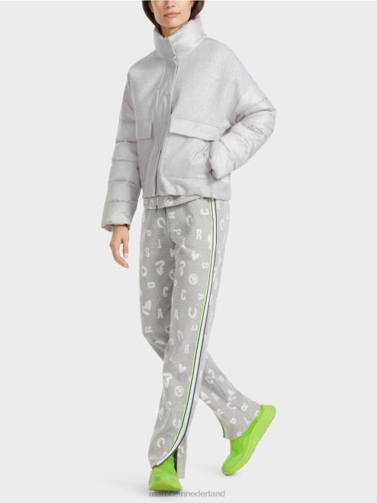kleding zilver grijs 464J258 outdoorjas met 3m isolatie Marc Cain