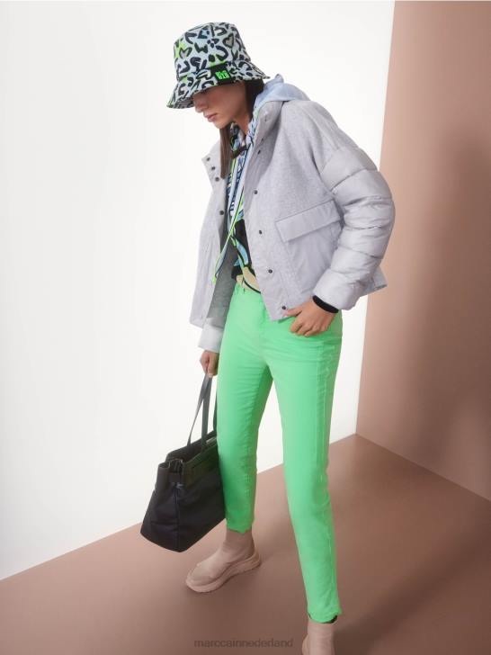 kleding zilver grijs 464J258 outdoorjas met 3m isolatie Marc Cain