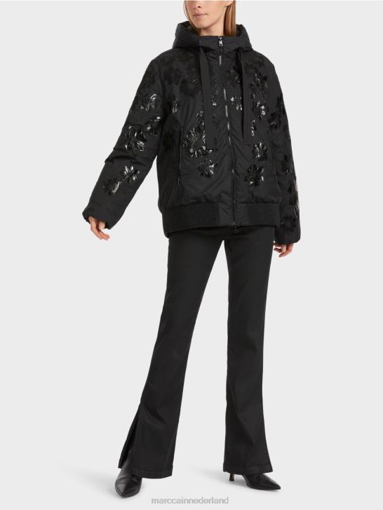 kleding zwart 464J233 "rethink Together" outdoorjas Marc Cain