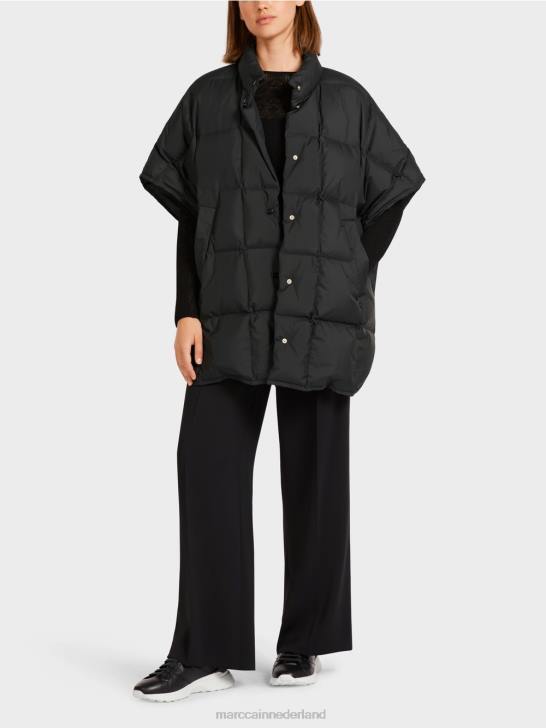 kleding zwart 464J292 gewatteerd vest Marc Cain