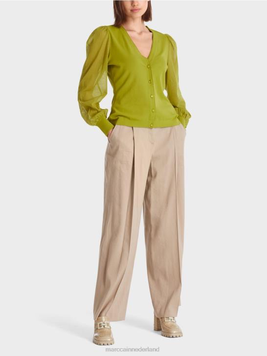 kleding diep olijfgroen 464J365 vrouwelijk "rethink Together" vest Marc Cain