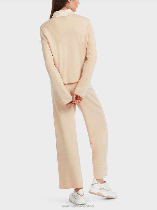 kleding donkere crème 464J319 vest gebreid in Duitsland Marc Cain