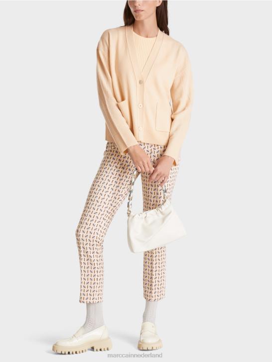 kleding donkere crème 464J321 vest "samen heroverwegen" Marc Cain