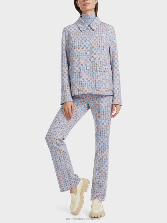 kleding donkere zomerhemel 464J322 jasje in een licht uitlopende vorm Marc Cain