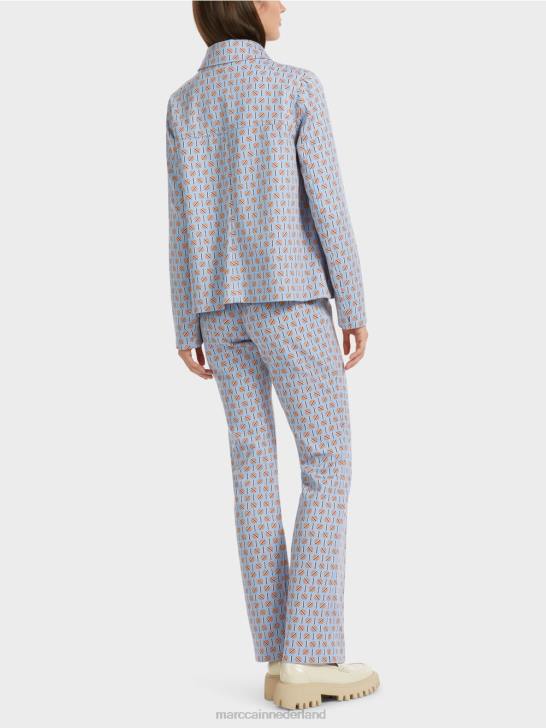 kleding donkere zomerhemel 464J322 jasje in een licht uitlopende vorm Marc Cain