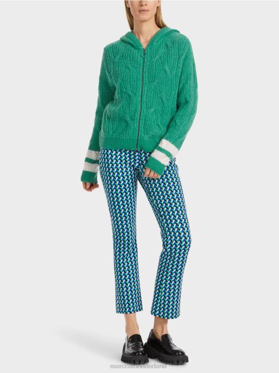 kleding glazuur 464J306 vest "gebreid in Duitsland" Marc Cain