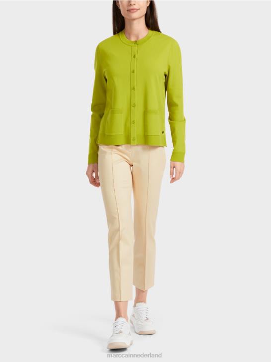 kleding helder olijfgroen 464J351 vest "samen heroverwegen" Marc Cain