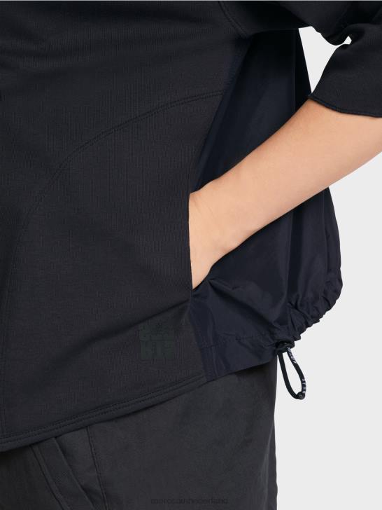 kleding middernacht blauw 464J363 casual jasje gemaakt van een stofmix Marc Cain