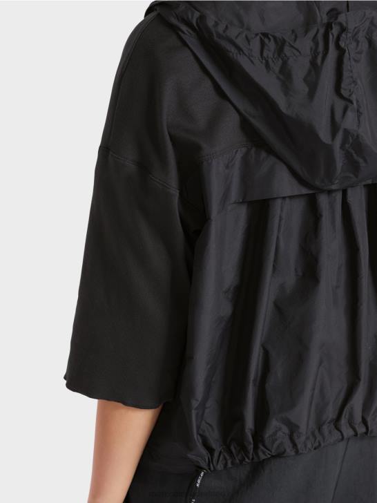 kleding middernacht blauw 464J363 casual jasje gemaakt van een stofmix Marc Cain