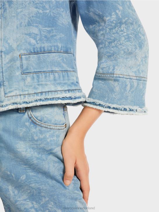 kleding vintage blauw 464J402 \"Samen heroverwegen\" jasje Marc Cain