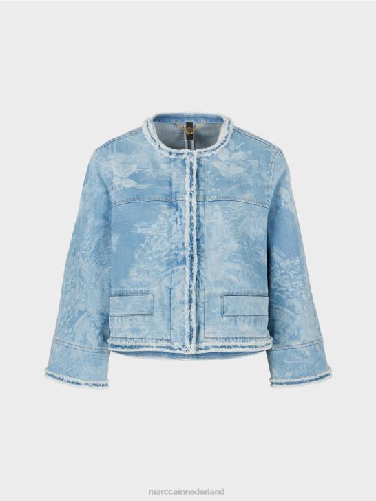 kleding vintage blauw 464J402 \"Samen heroverwegen\" jasje Marc Cain