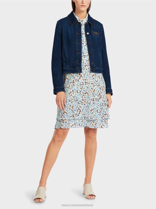 kleding vintage indigo 464J444 "Rethink Together" spijkerjack Marc Cain