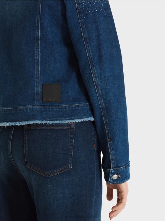 kleding vintage indigo 464J455 \"Rethink Together\" spijkerjack Marc Cain