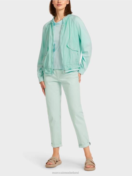 kleding zacht dakraam 464J405 zachte blouson van fijn geribde stof Marc Cain