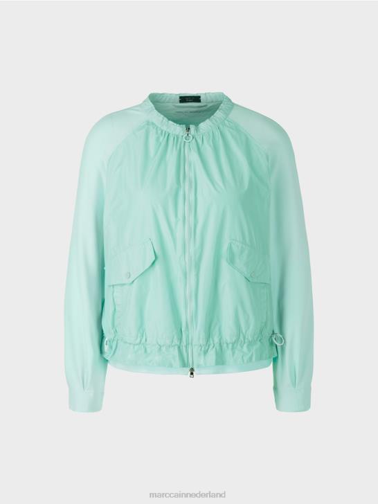 kleding zacht dakraam 464J405 zachte blouson van fijn geribde stof Marc Cain