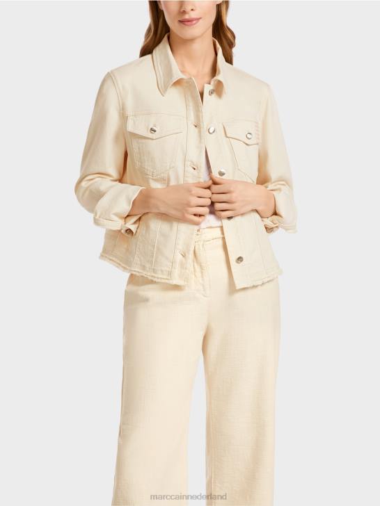 kleding zacht linnen 464J370 Jack met \'rethink Together\'-print Marc Cain