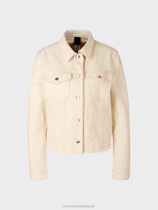 kleding zacht linnen 464J370 Jack met \'rethink Together\'-print Marc Cain