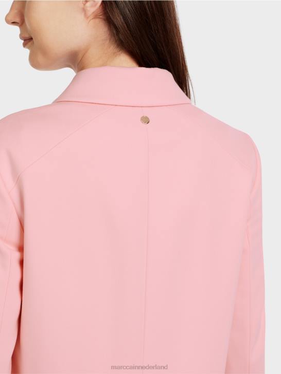 kleding zacht poederroze 464J344 kort jasje met stretch Marc Cain